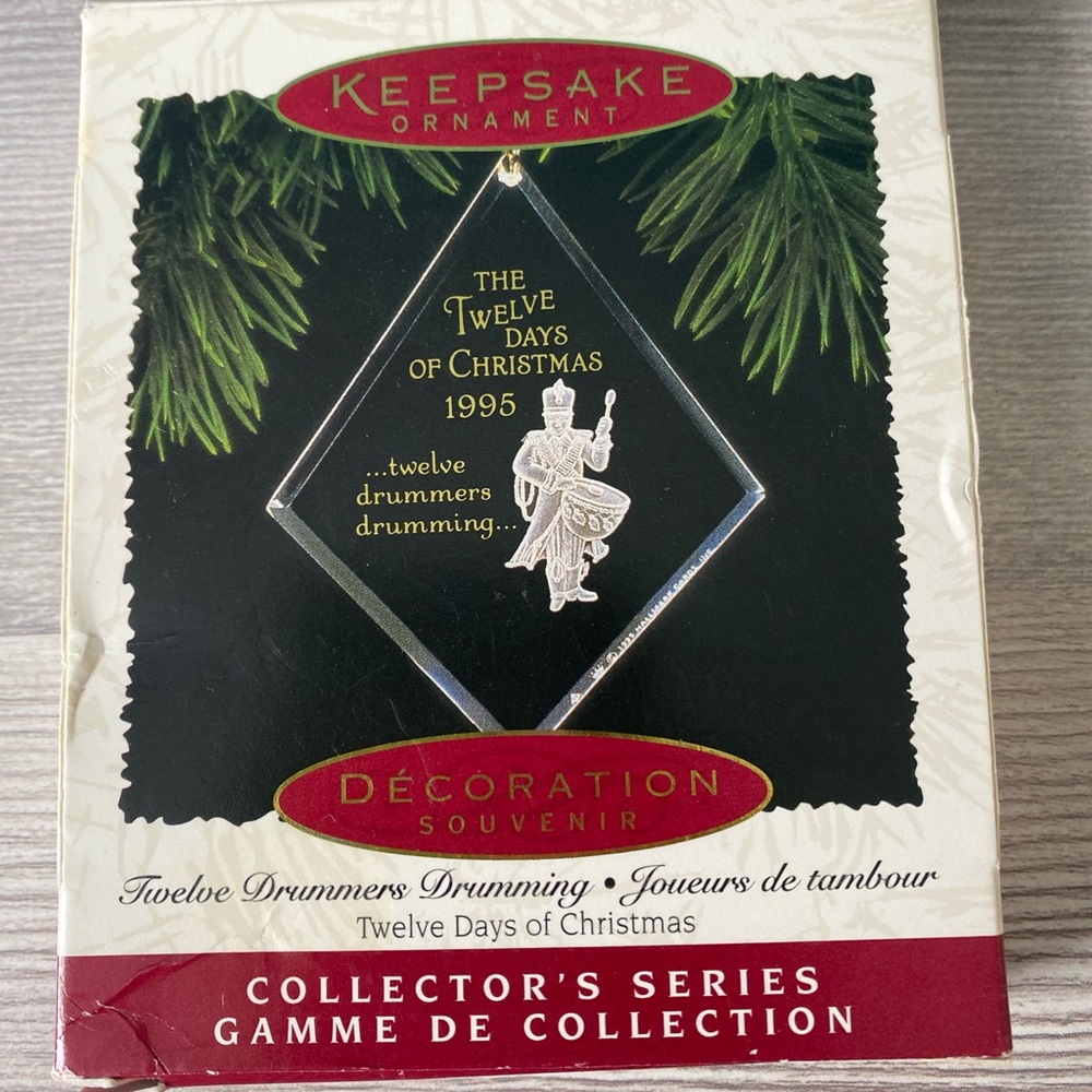 Keepsake ornament 1995 - 12 days of Christmas - 12 drummers drumming